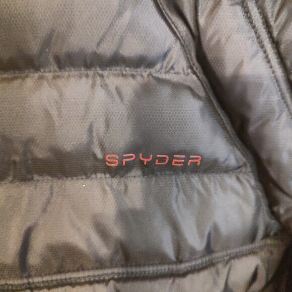 Spyder Black Puffer Jacket Size M ID SUB-ZERO WOLF COVE - Picture 9 of 11